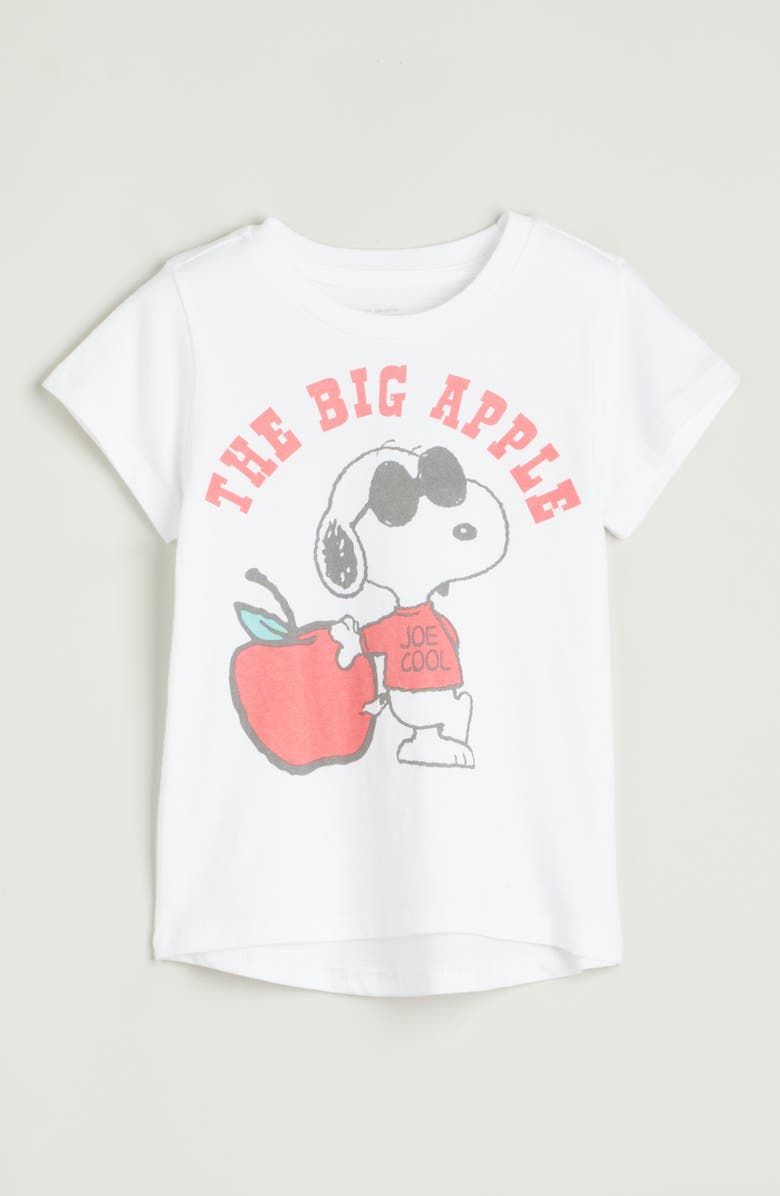 Tucker + Tate Kids' Cotton Graphic T-Shirt, Main, color, White Snoopy Nyc