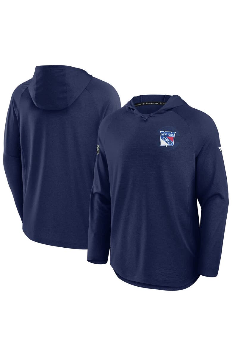 FANATICS Men's Fanatics Navy New York Rangers Authentic Pro Rink Raglan Hoodie, Alternate, color, Navy