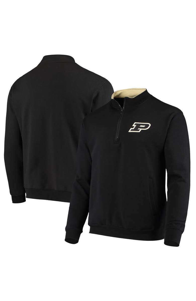 COLOSSEUM Men's Colosseum Black Purdue Boilermakers Tortugas Logo Quarter-Zip Jacket, Main, color, Black