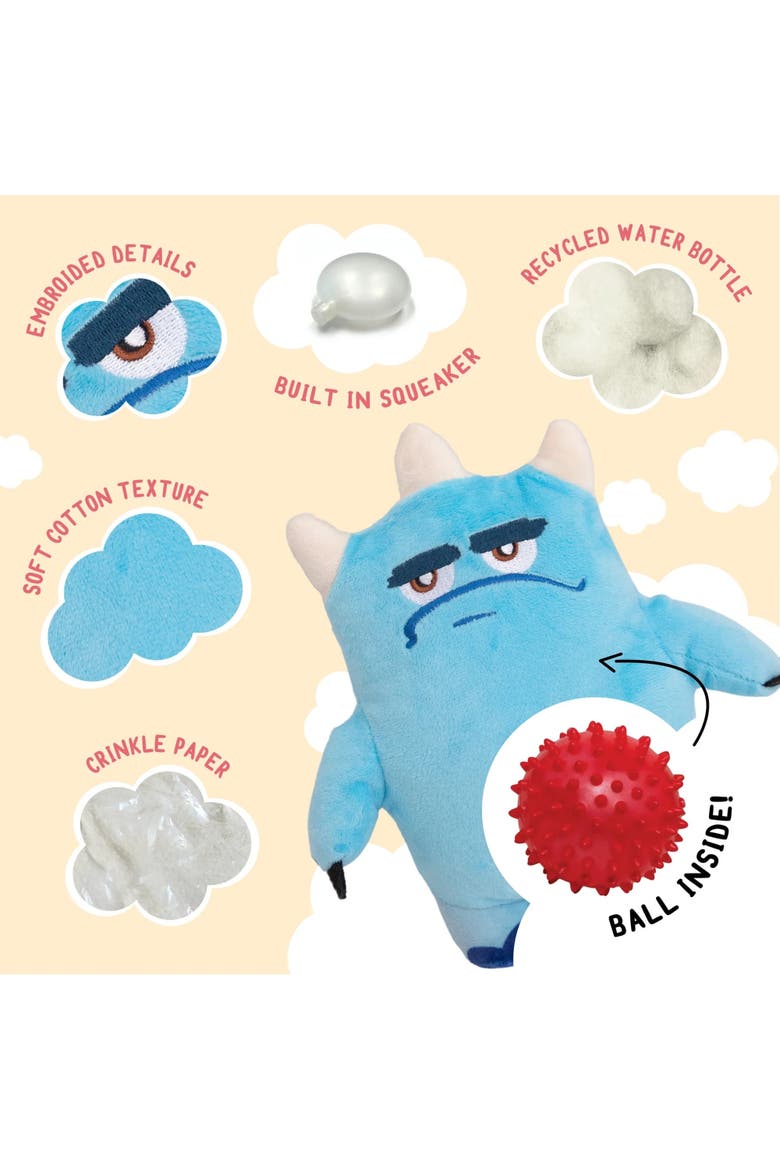Plush Dog Toy, Alternate, color, Blue