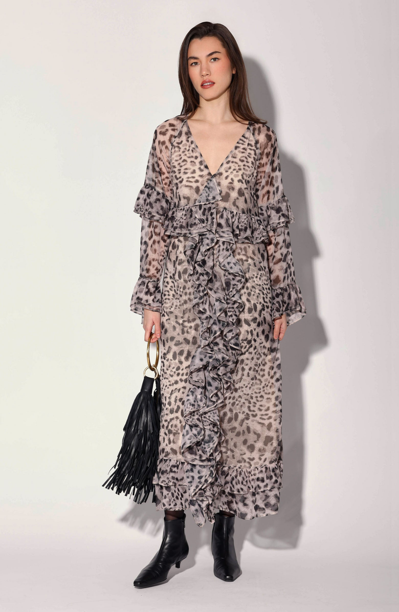 Walter Baker Alicia Dress, Alternate, color, Tibet Leopard / Multicolor