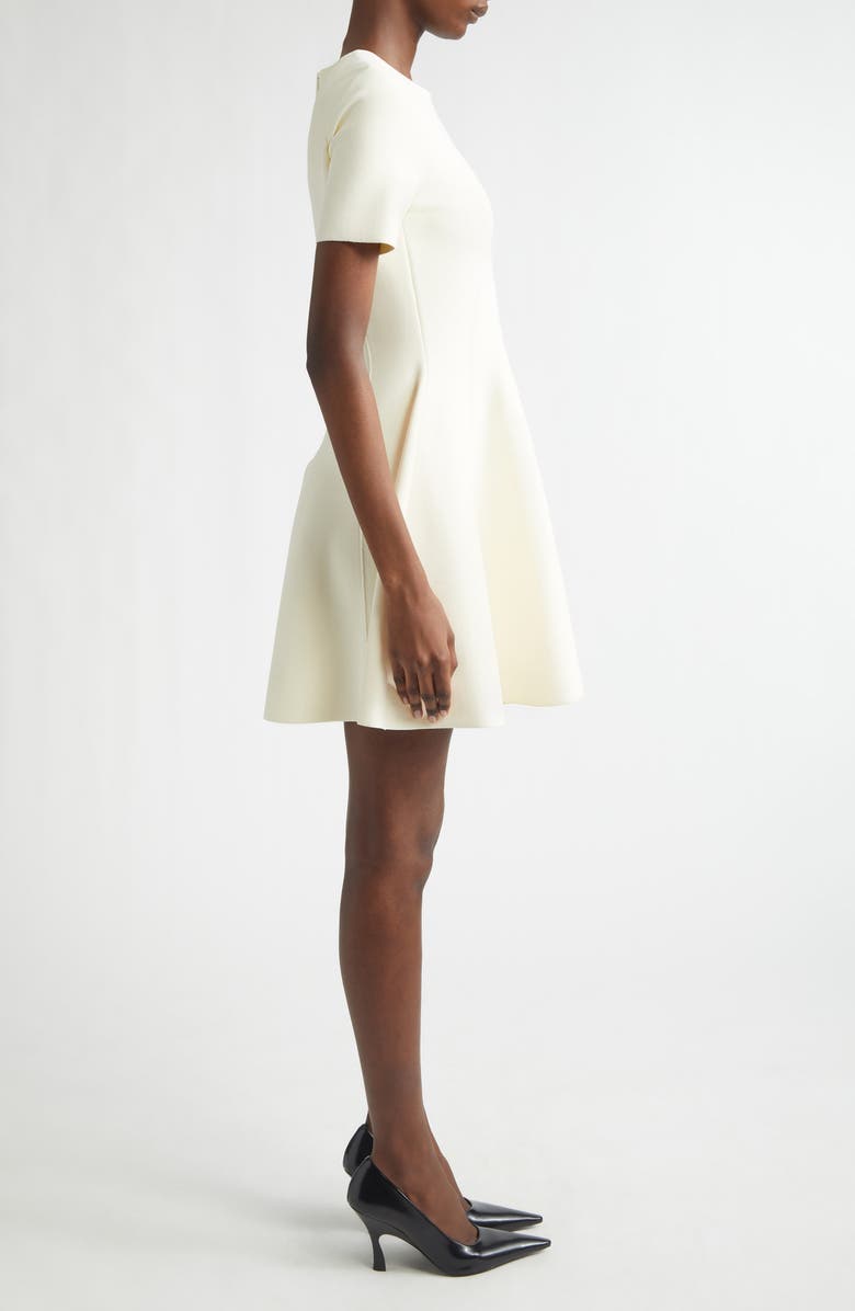 McQueen Fit & Flare Minidress, Alternate, color, White