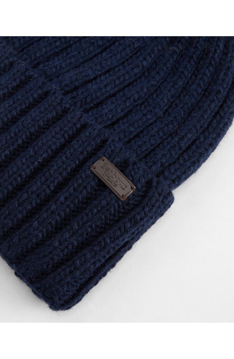 Barbour Kelson Pompom Beanie, Alternate, color, Navy