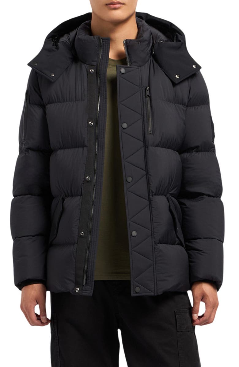 Moose Knuckles Everest 3Q Quilted Down Hooded Jacket, Main, color, 