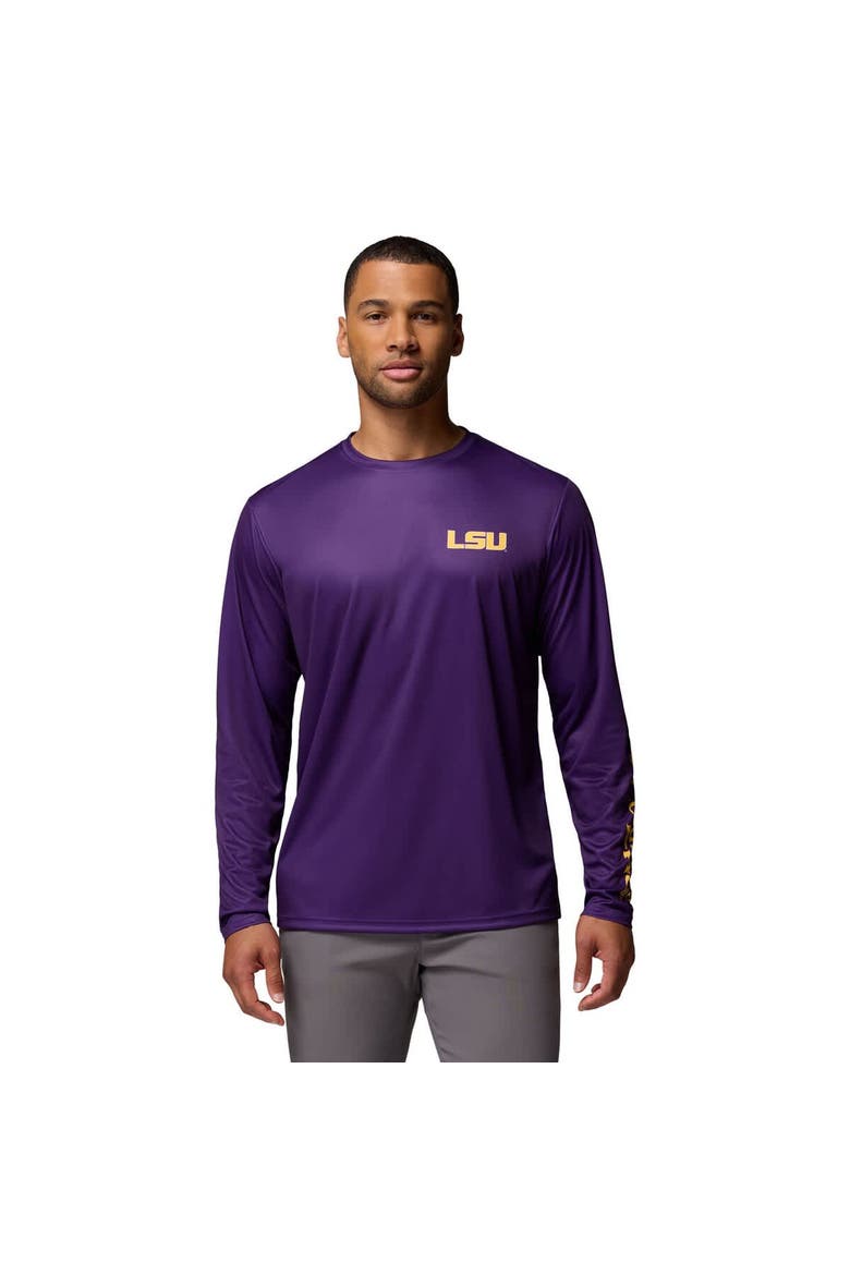 Men's Columbia  Purple LSU Tigers PHG Terminal Shot Long Sleeve T-Shirt, Main, color, Purple