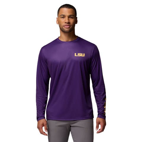 Men's Columbia  Purple LSU Tigers PHG Terminal Shot Long Sleeve T-Shirt
