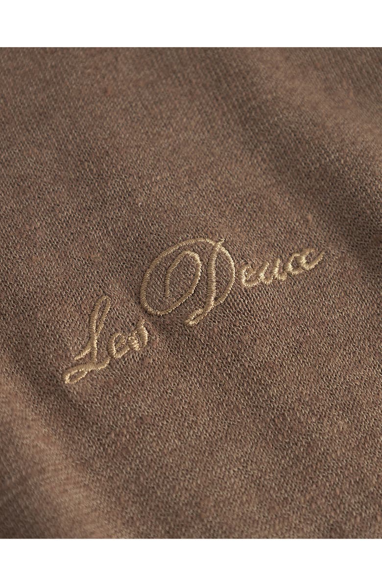 Les Deux Emmanuel Linen & Cotton Johnny Collar Polo, Alternate, color, Cub