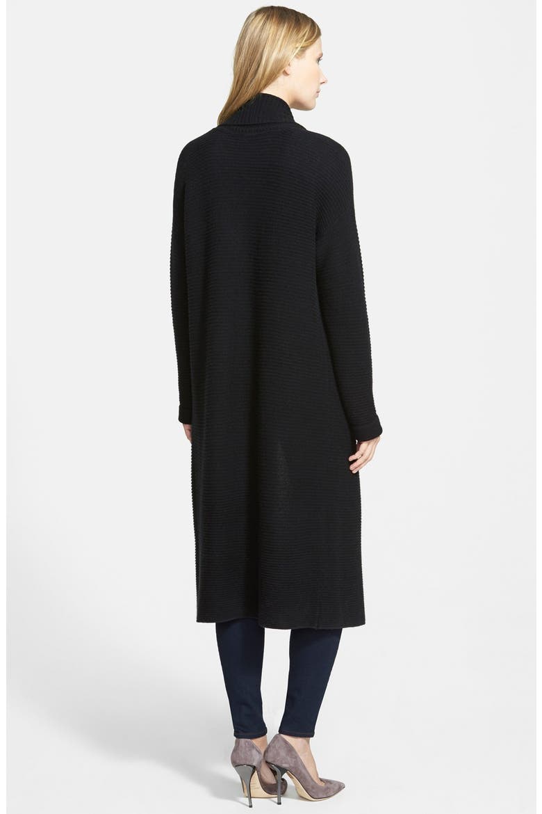 Long Cashmere Cardigan, Alternate, color, BLACK