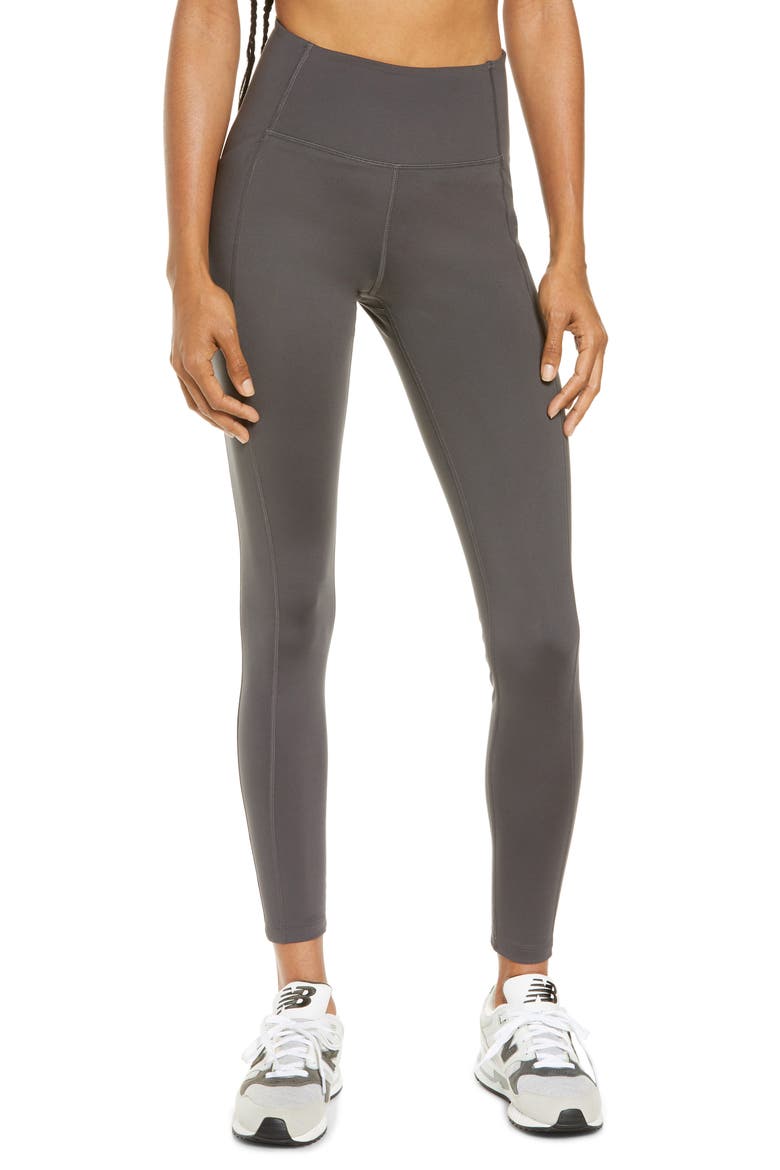 High Waist Pocket Leggings, Main, color, MOON