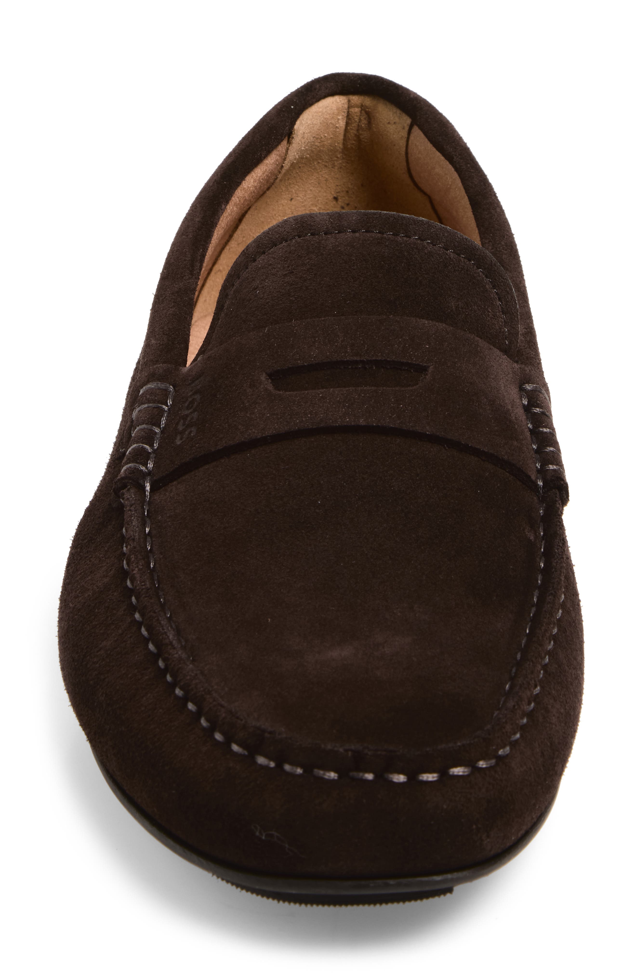 BOSS Noel Penny Loafer, Alternate, color, Dark Brown