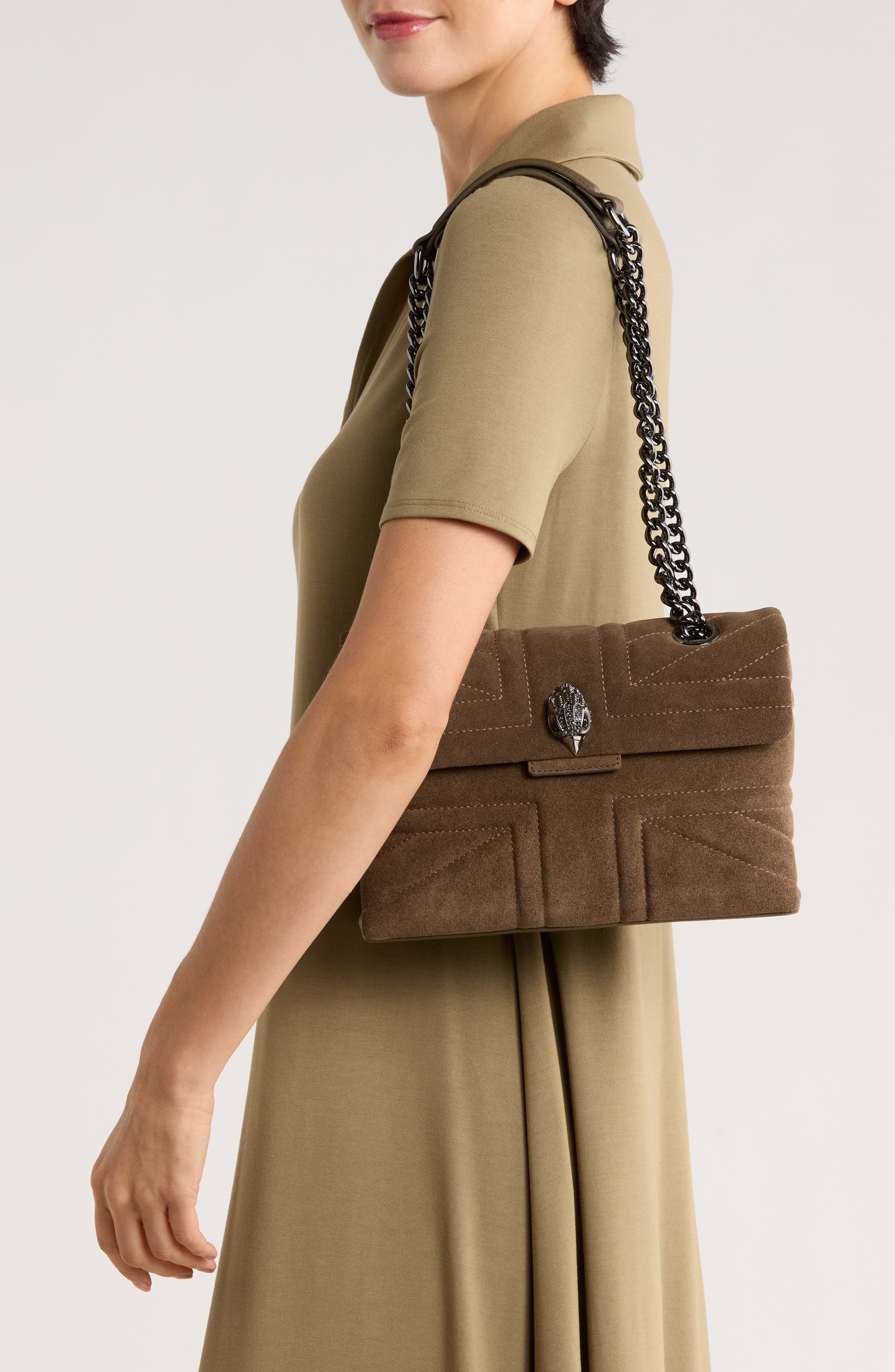 Kurt Geiger London Kensington Quilted Shoulder Bag, Alternate, color, 