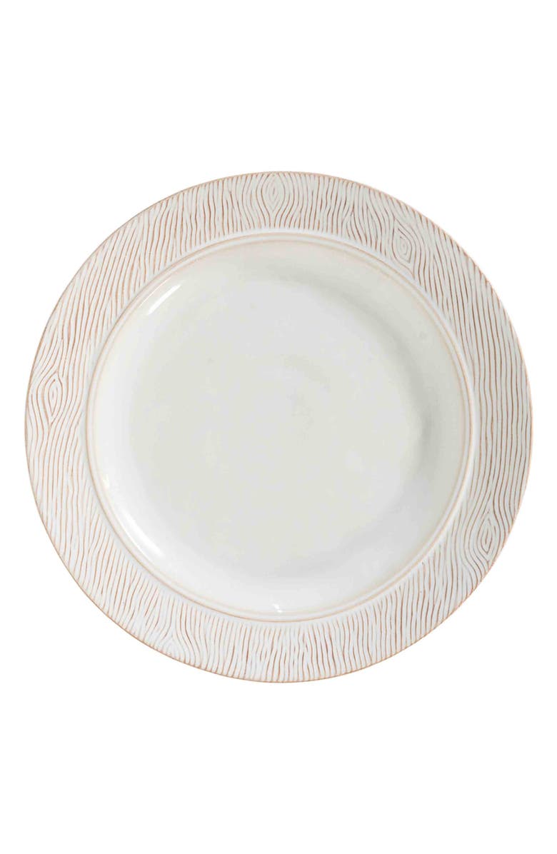 Juliska Blenheim Oak Dinner Plate, Main, color, Whitewash