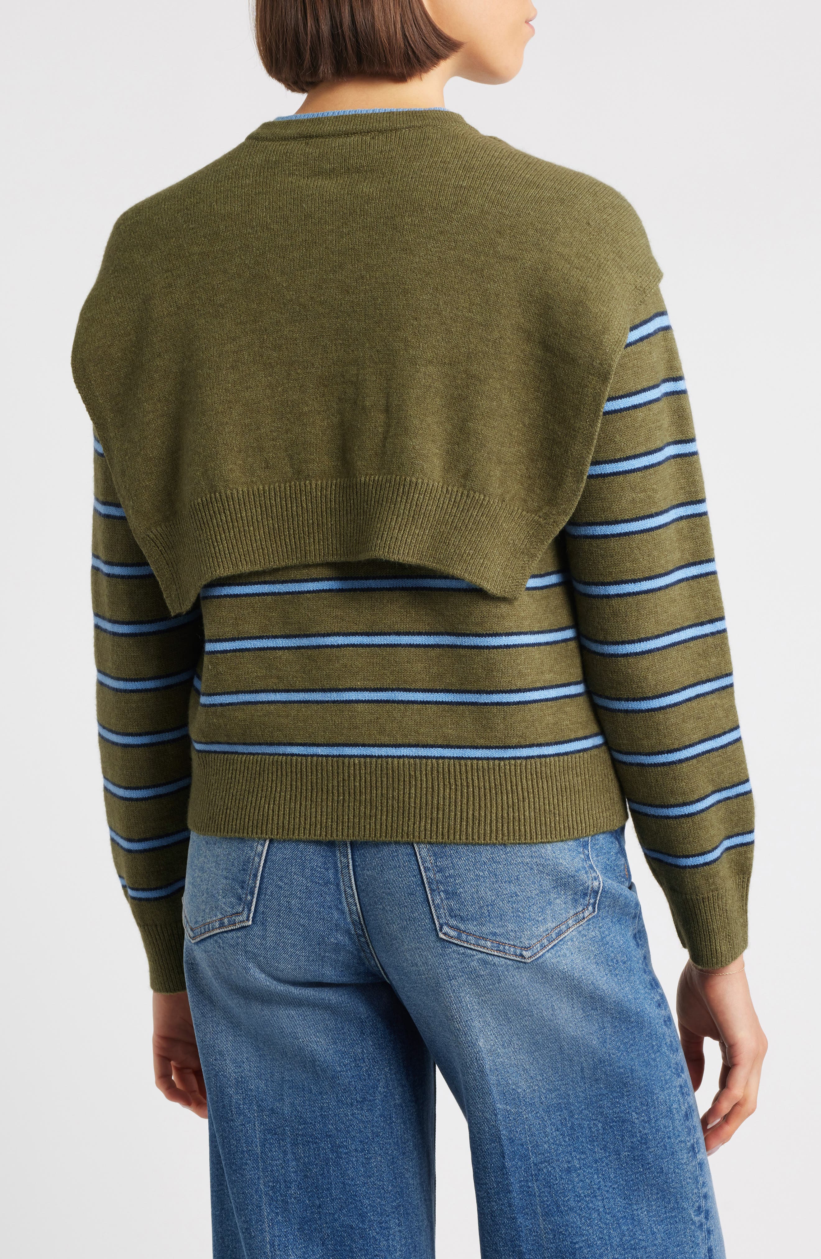 Twofer Tie Sleeve Sweater - image 2