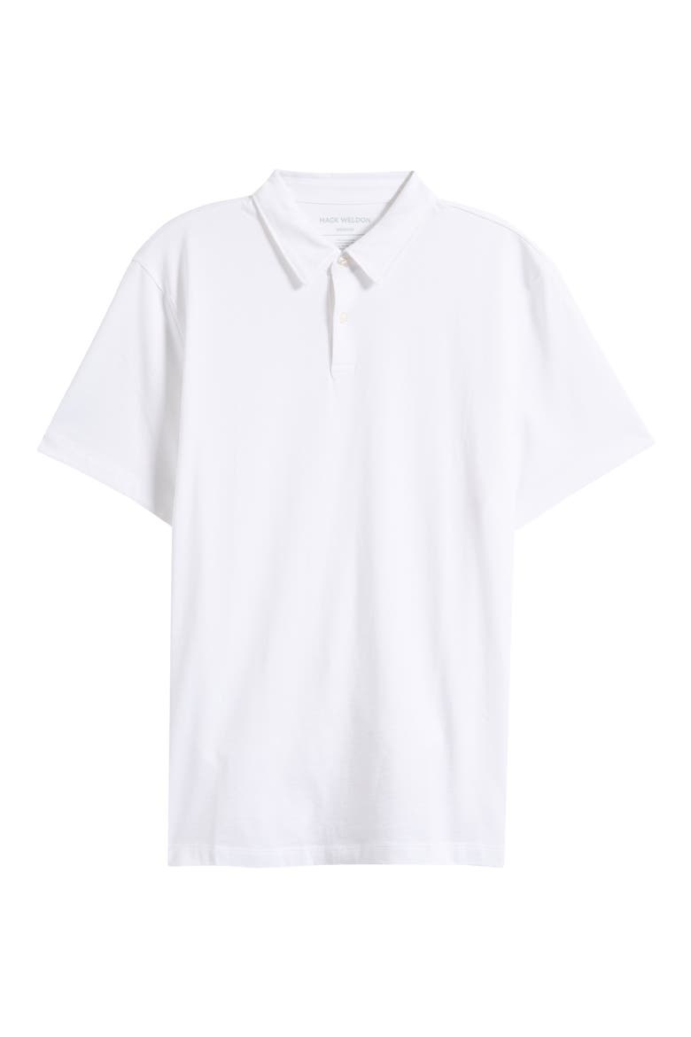 Pima Cotton T-Shirt Polo, Alternate, color, BRIGHT WHITE