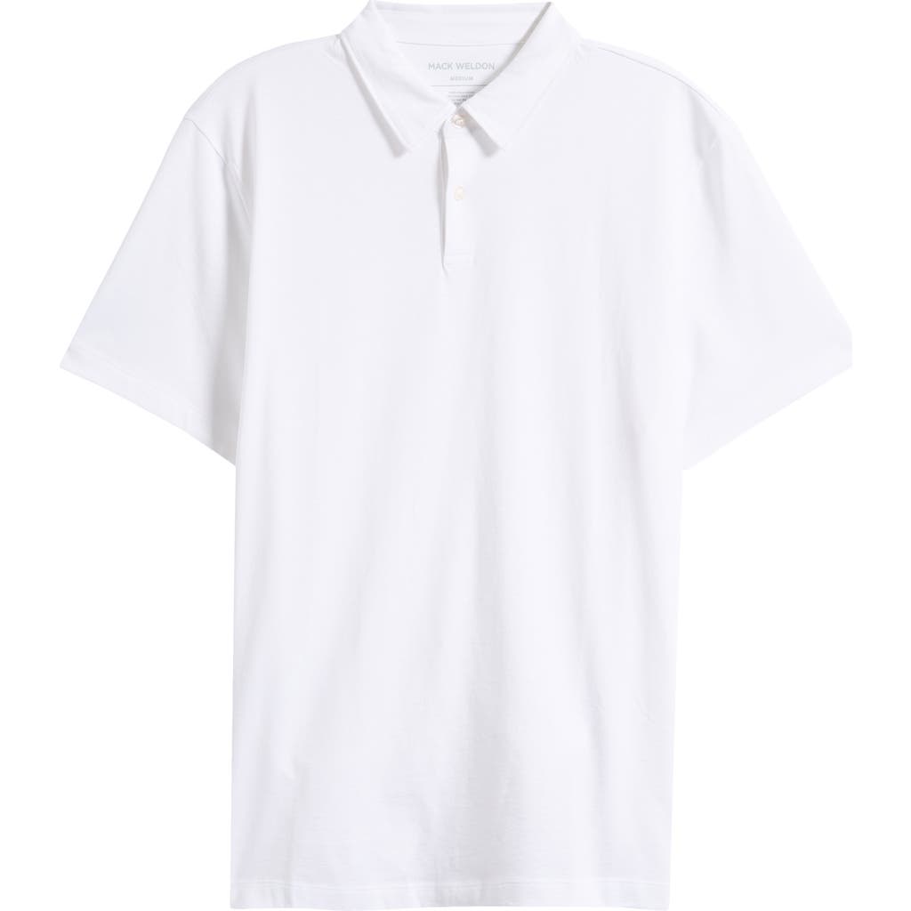 Mack Weldon Pima Cotton T-shirt Polo In Gold