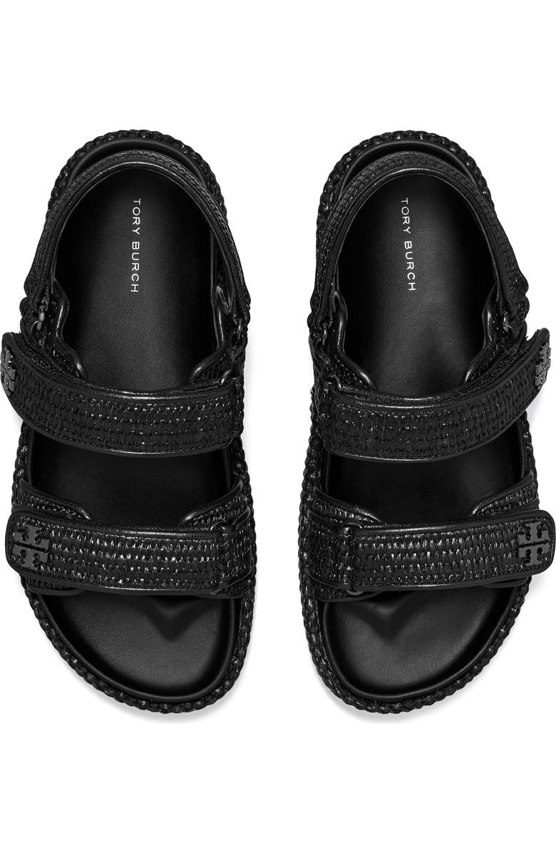 Tory Burch Kira Platform Sport Sandal, Alternate, color, Black