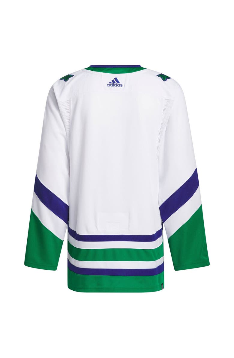adidas Men's adidas White Carolina Hurricanes Whalers Primegreen Authentic Jersey, Alternate, color,