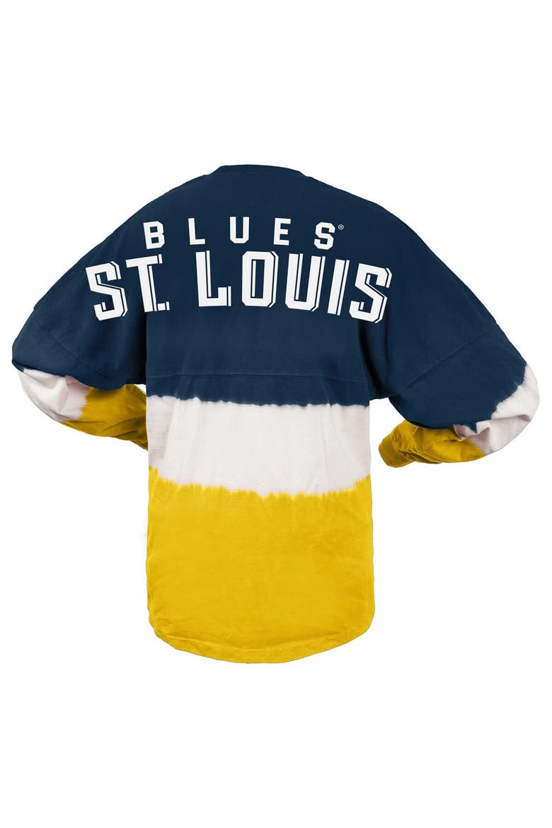 Women's Fanatics Branded Navy/Gold St. Louis Blues Ombre Long Sleeve T-Shirt, Alternate, color, Navy