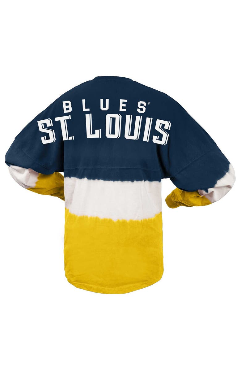 SPIRIT JERSEY Women's Fanatics Branded Navy/Gold St. Louis Blues Ombre Long Sleeve T-Shirt, Alternate, color, Navy