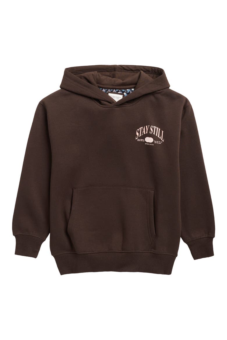Kids' Stay Still Hoodie, Main, color, BROWN