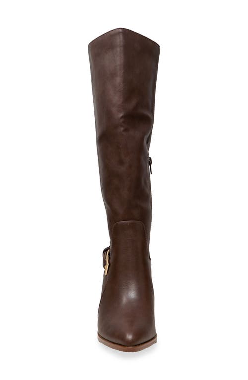 Chase & Chloe Chase And Chloe Slouch Knee High Boot In Brown