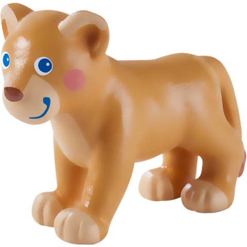 Little Friends Lion Cub - Chunky Plastic Zoo Animal Toy Figure (2" Tall)