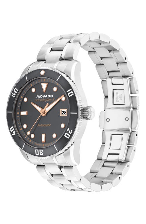 Movado Heritage Calenoplan S Automatic Bracelet Strap Watch, 40mm