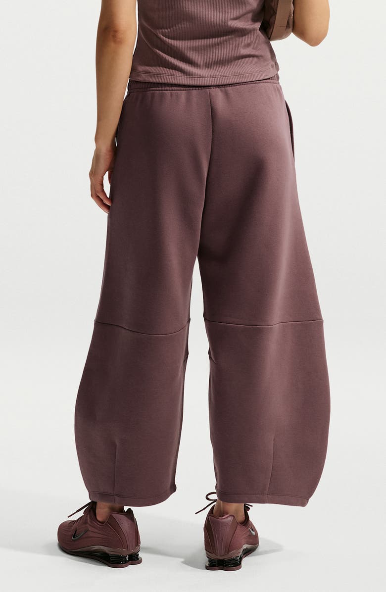 Nike Phoenix Fleece Loose Crop Barrel Pants, Alternate, color, Tattoo/Sail