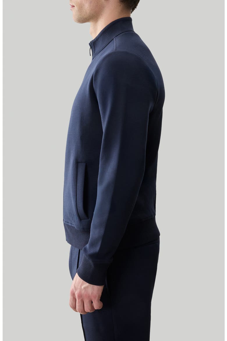 Kenji Zip Track Jacket, Alternate, color, BLUE NIGHT
