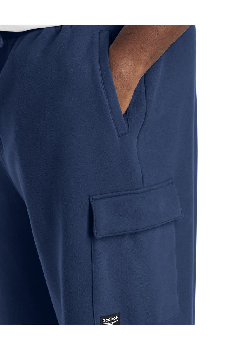 Reebok Big & Tall Performance Supersoft Cargo Sweatpants, Alternate, color, Collegiate Navy