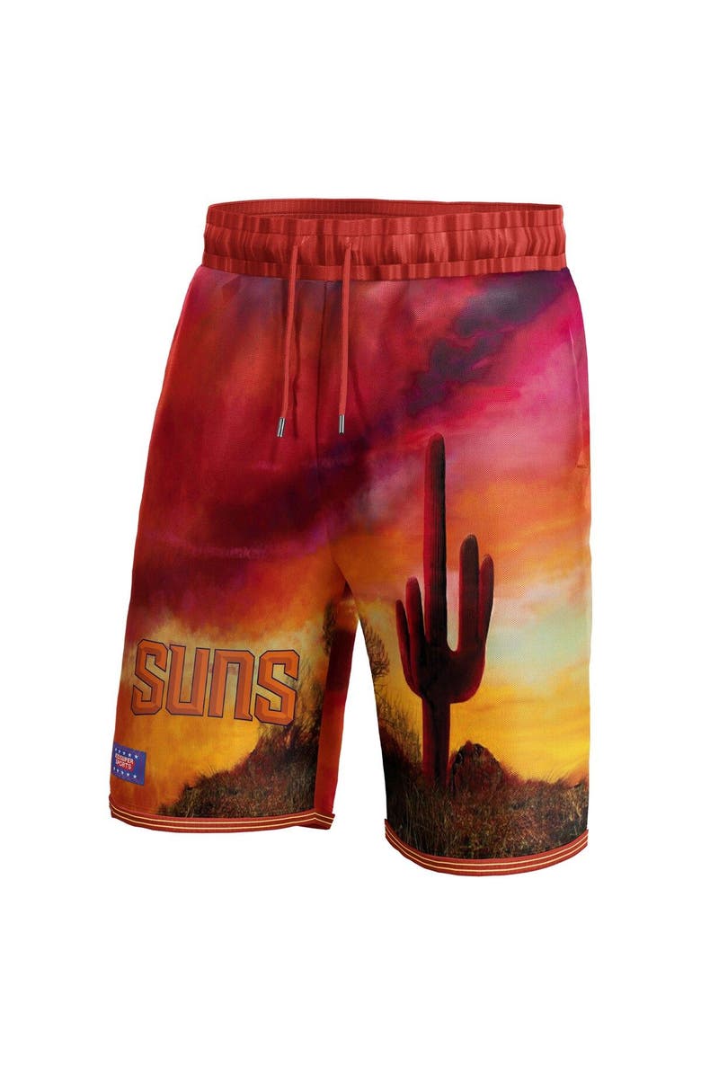 NBA X KIDSUPER Unisex NBA & KidSuper Studios by Fanatics Red Phoenix Suns Hometown Shorts, Alternate, color, Red