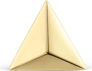 MARIA TASH Faceted Triangle Single Threaded Stud Earring