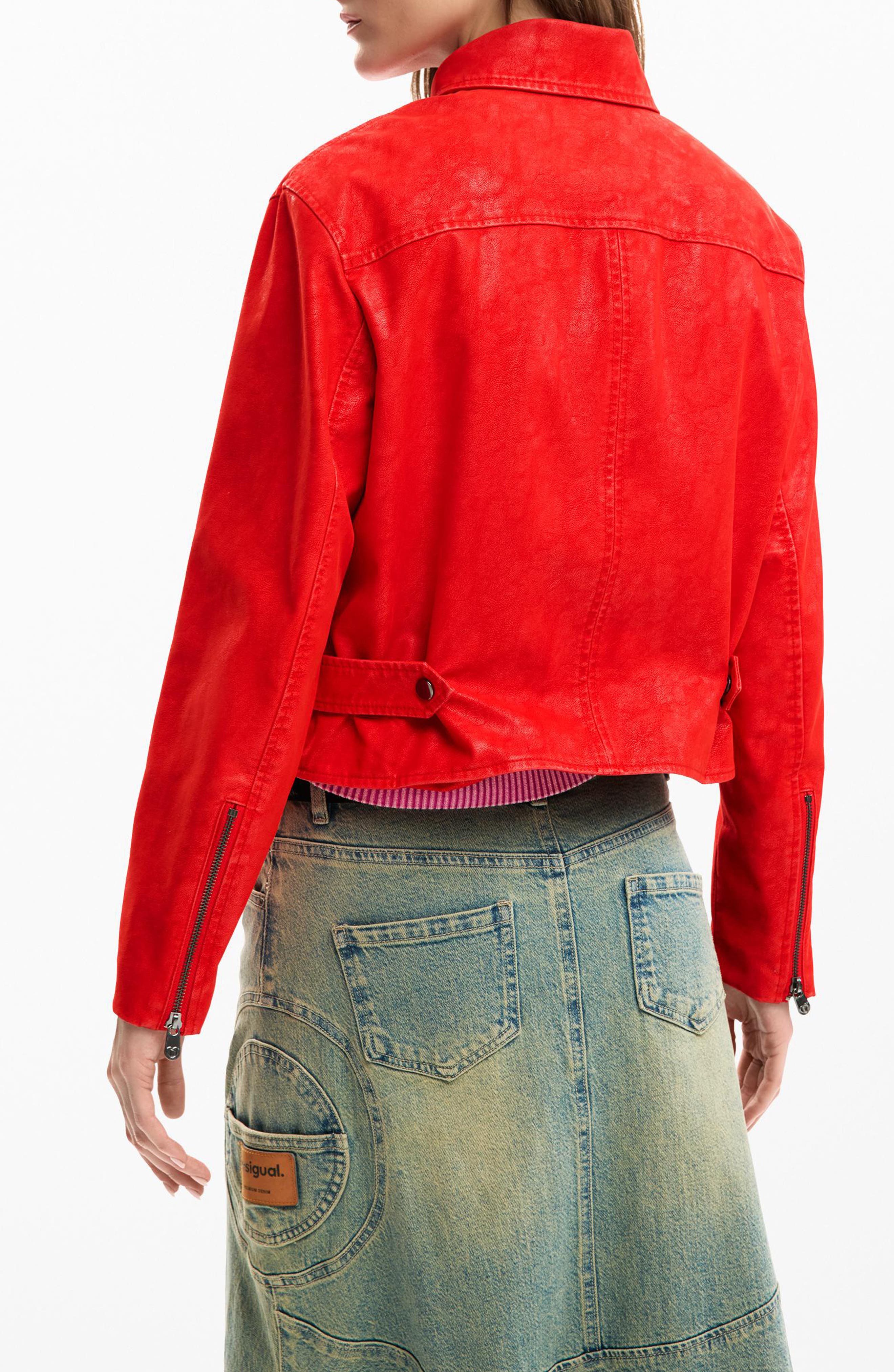 Faux Leather Jacket - image 2