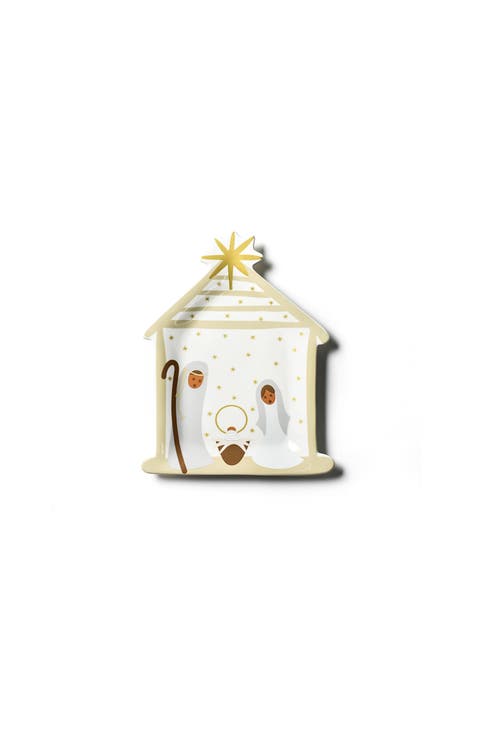 Brown Skin Nativity Platter