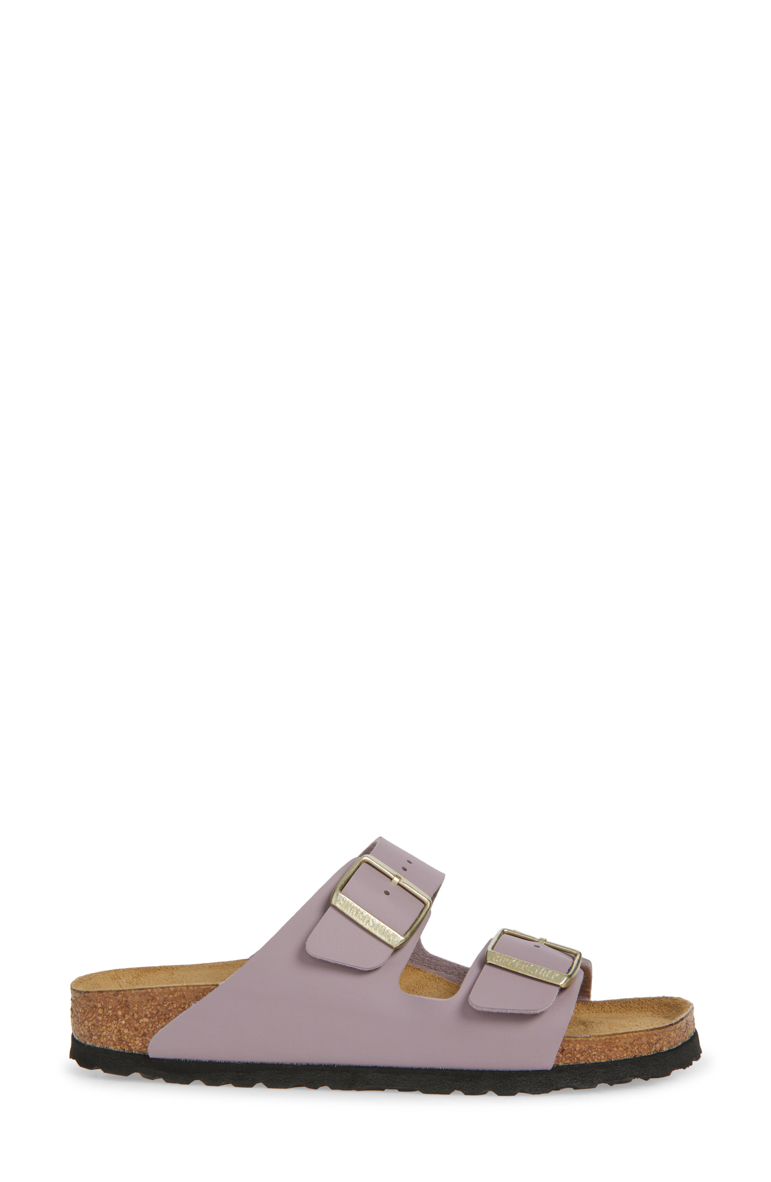 Birkenstock Arizona Birko-Flor Slide Sandal, Alternate, color, Faded Purple