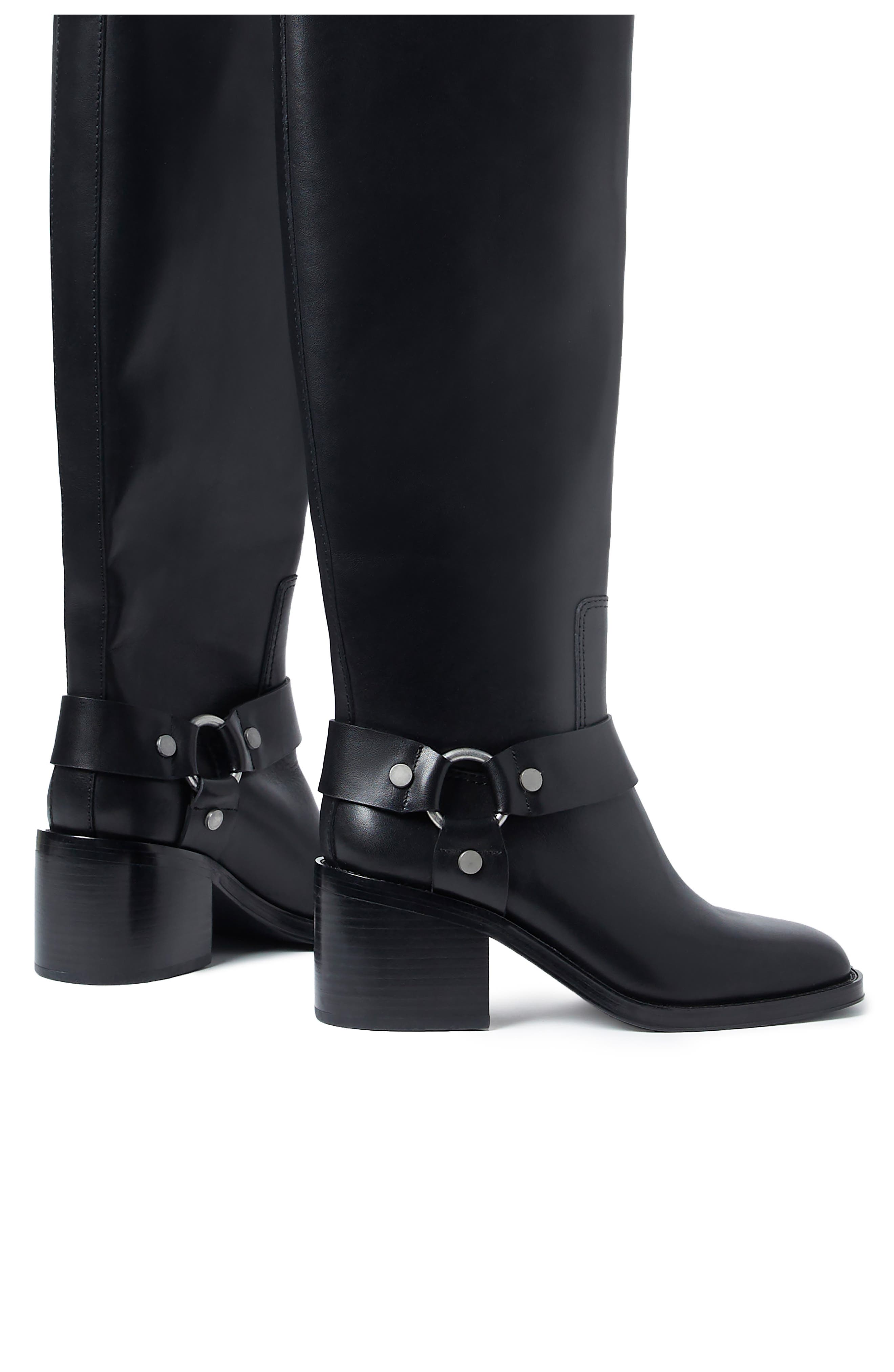 Loeffler Randall Audrey Engineer Knee High Boot, Alternate, color, Black