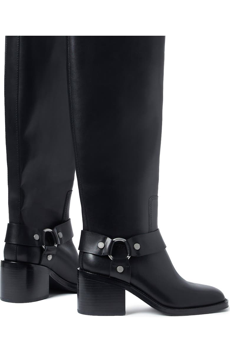 Loeffler Randall Audrey Engineer Knee High Boot, Alternate, color, Black