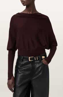 AllSaints Ridley Dolman Sleeve Crop Sweater