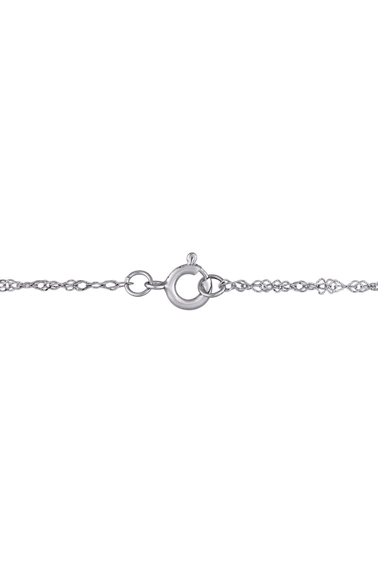 Julianna B. Lab-Grown Diamond Halo Necklace 14k, Alternate, color, White Gold