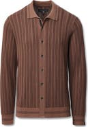 rag & bone Harvey Long Sleeve Knit Button-Up Shirt