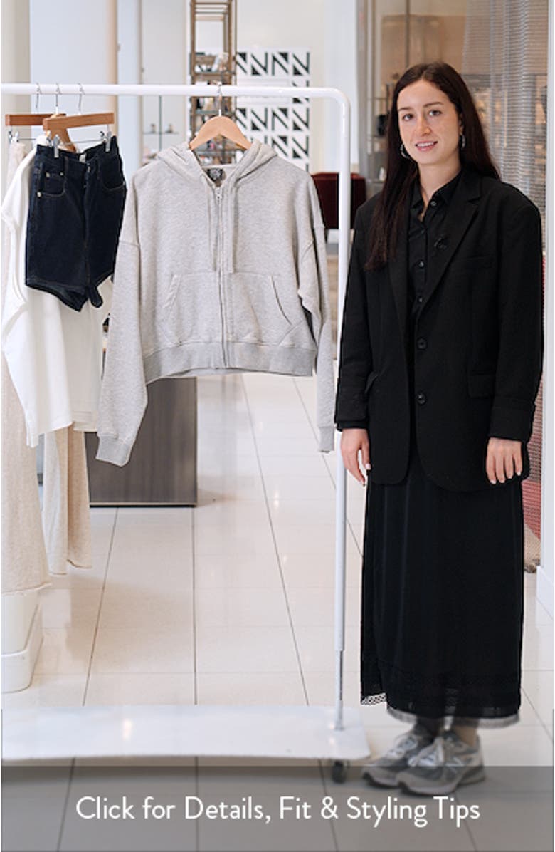 Crop Zip-Up Hoodie, sales video thumbnail