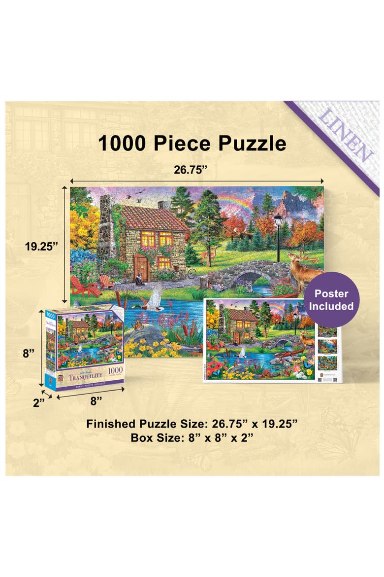 Stoney Brook Cottage 1000 Piece Puzzle, Alternate, color, Multicolor