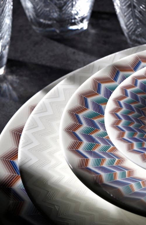 Missoni Home Tableware Dessert Plates Zig Zag Set Of 6 Jarris 148 Diam. 8.5"