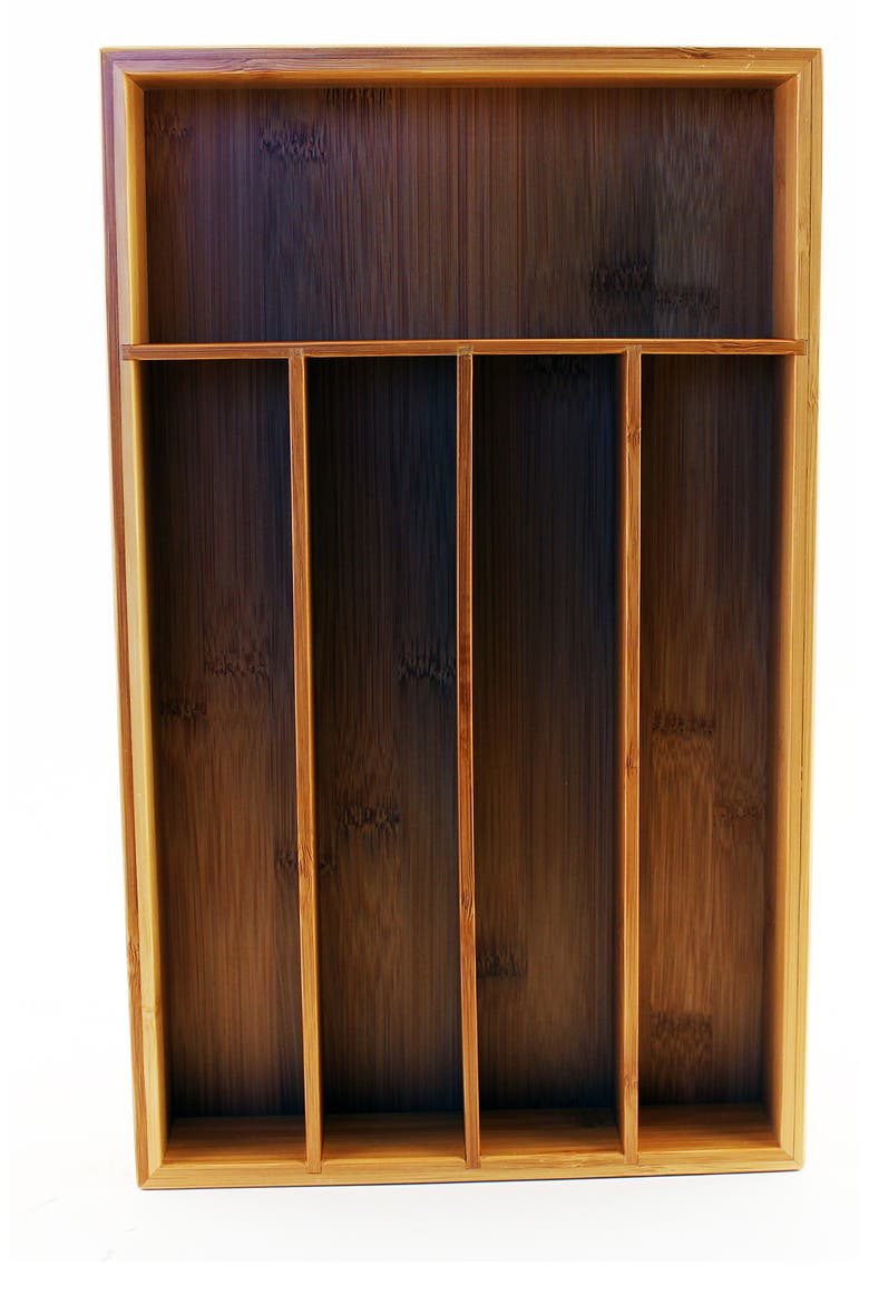 INTERNATIONAL Cook n Co 5-Slot Flatware Organizer, Main, color, BEIGE