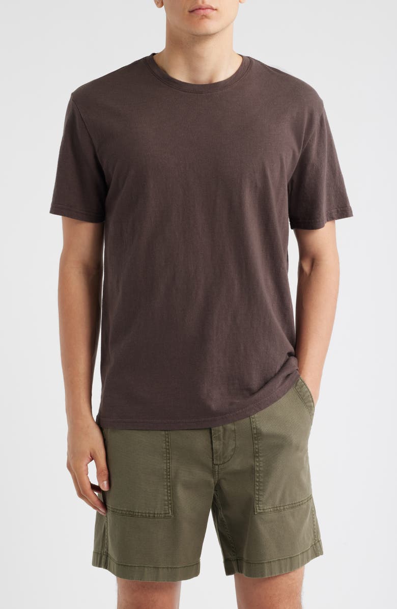 Treasure & Bond Lived In Slub Jersey Crewneck T-Shirt, Main, color, Brown Seal