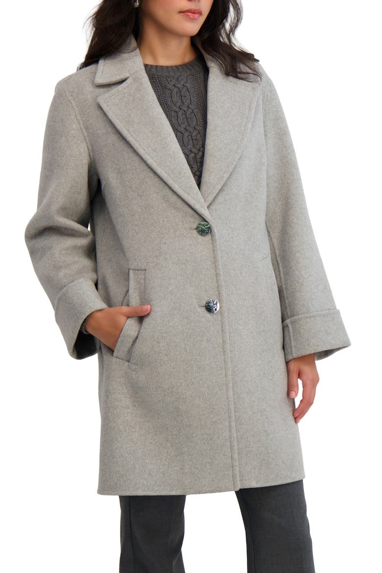 Sandra Wool Blend Coat, Main, color, HEATHER GREY