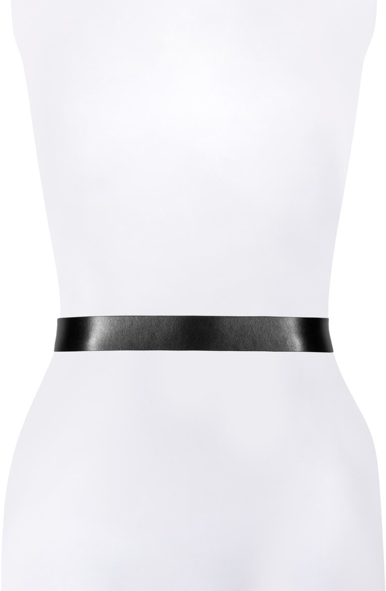 AllSaints Leather Belt, Alternate, color,