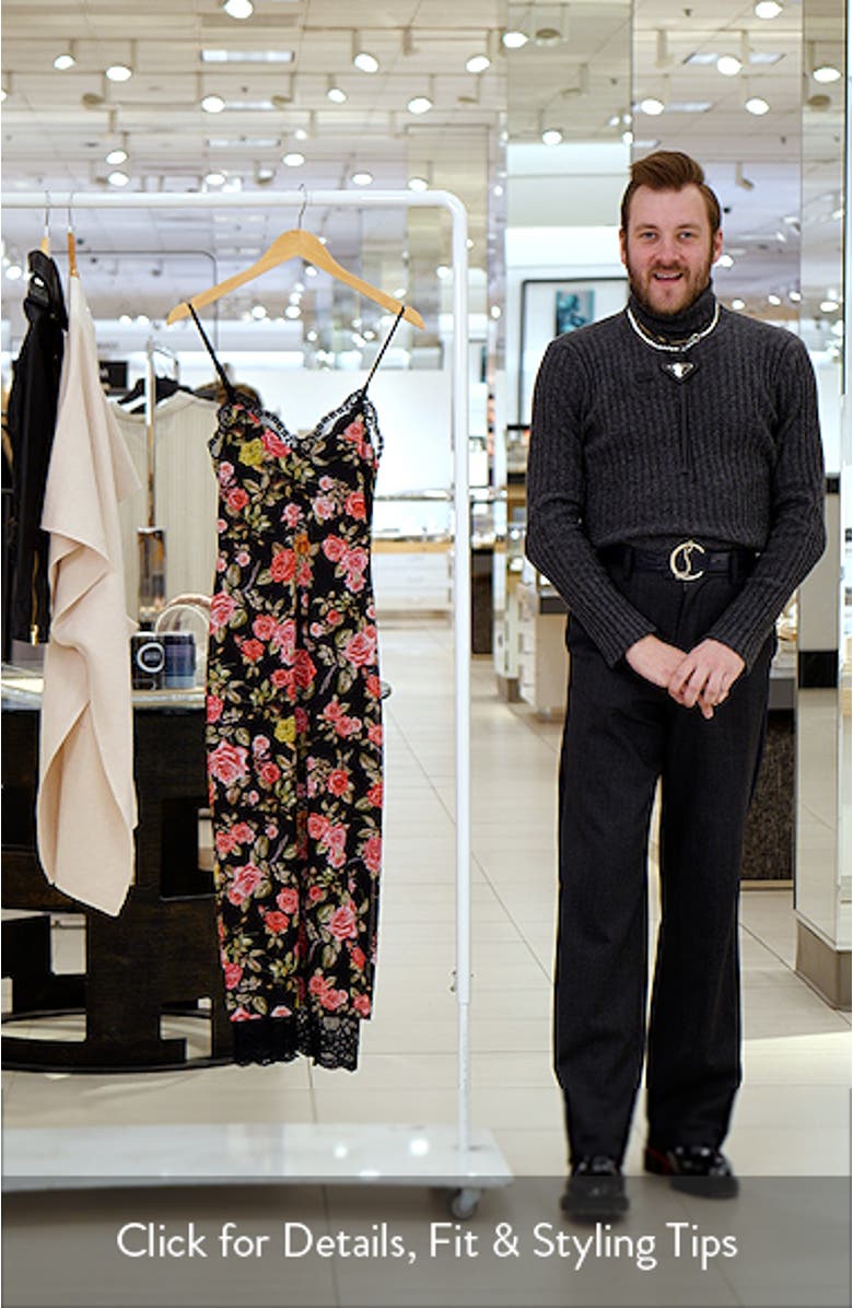 Nissa Lace Trim Midi Slipdress, sales video thumbnail