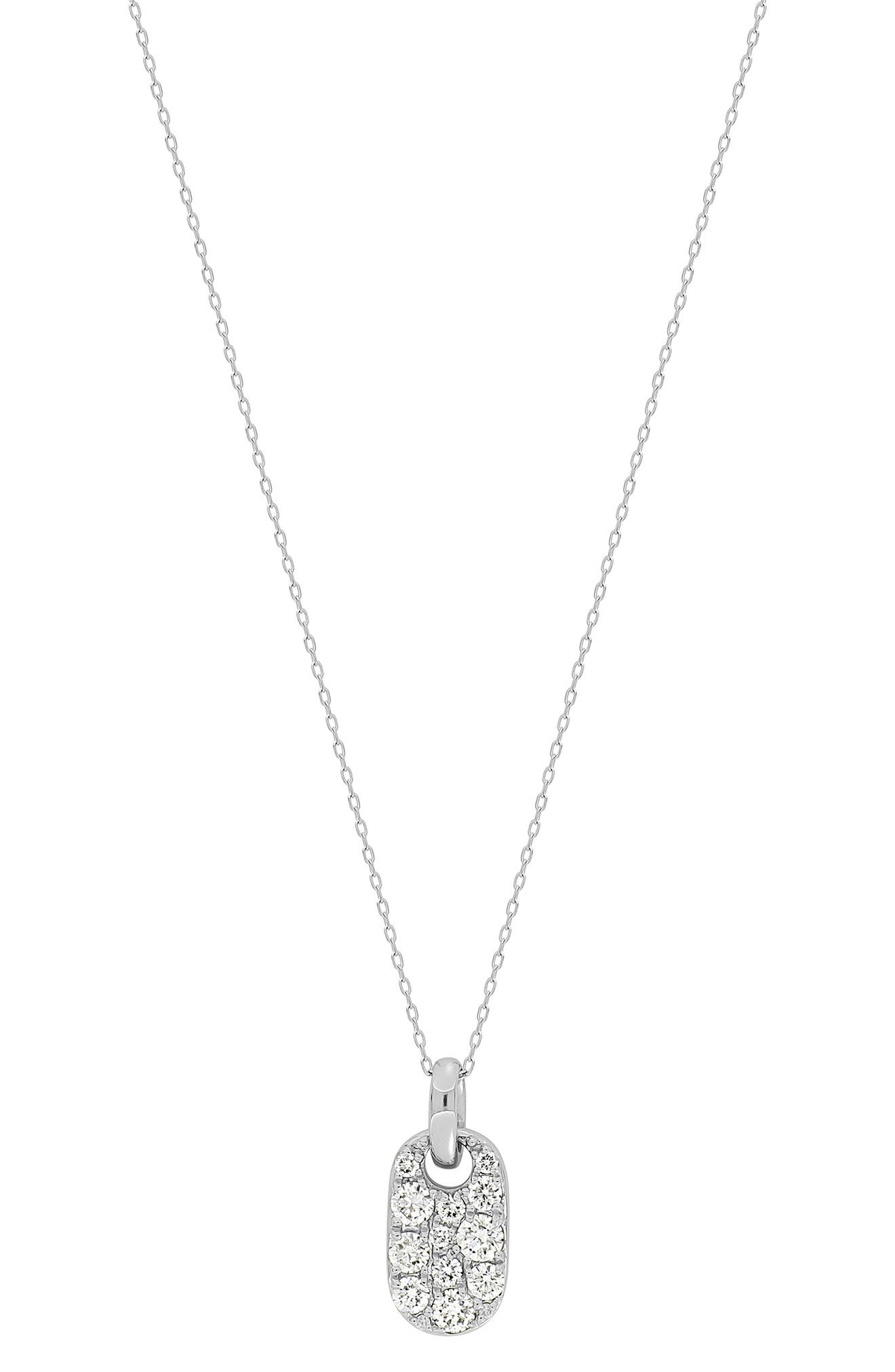 Bony Levy Oval Diamond Pendant Necklace