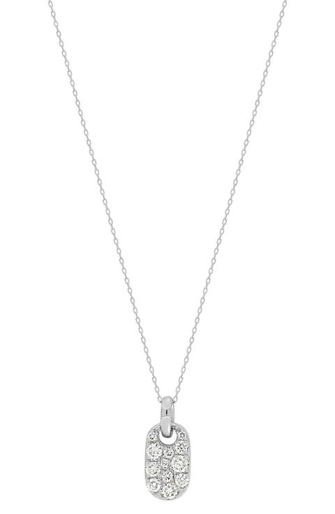 Oval Diamond Pendant Necklace (Nordstrom Exclusive)
